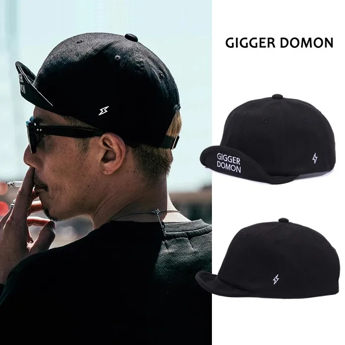 Japanese trendy brand short-brimmed upturned tongue hat black retro-brimmed hat personalized tooling upturned cap baseball cap