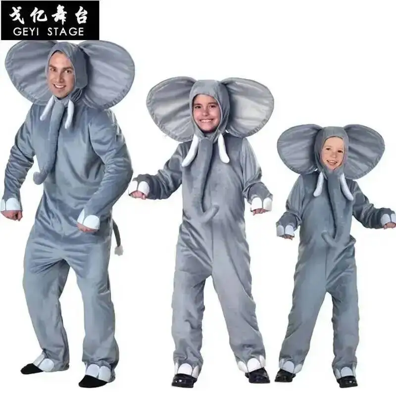 Elephant Male Pajamas Adult New Cosplay Animal Mango Sweater Onesize In Winter Handsome Elephant Man Nightgown Halloween