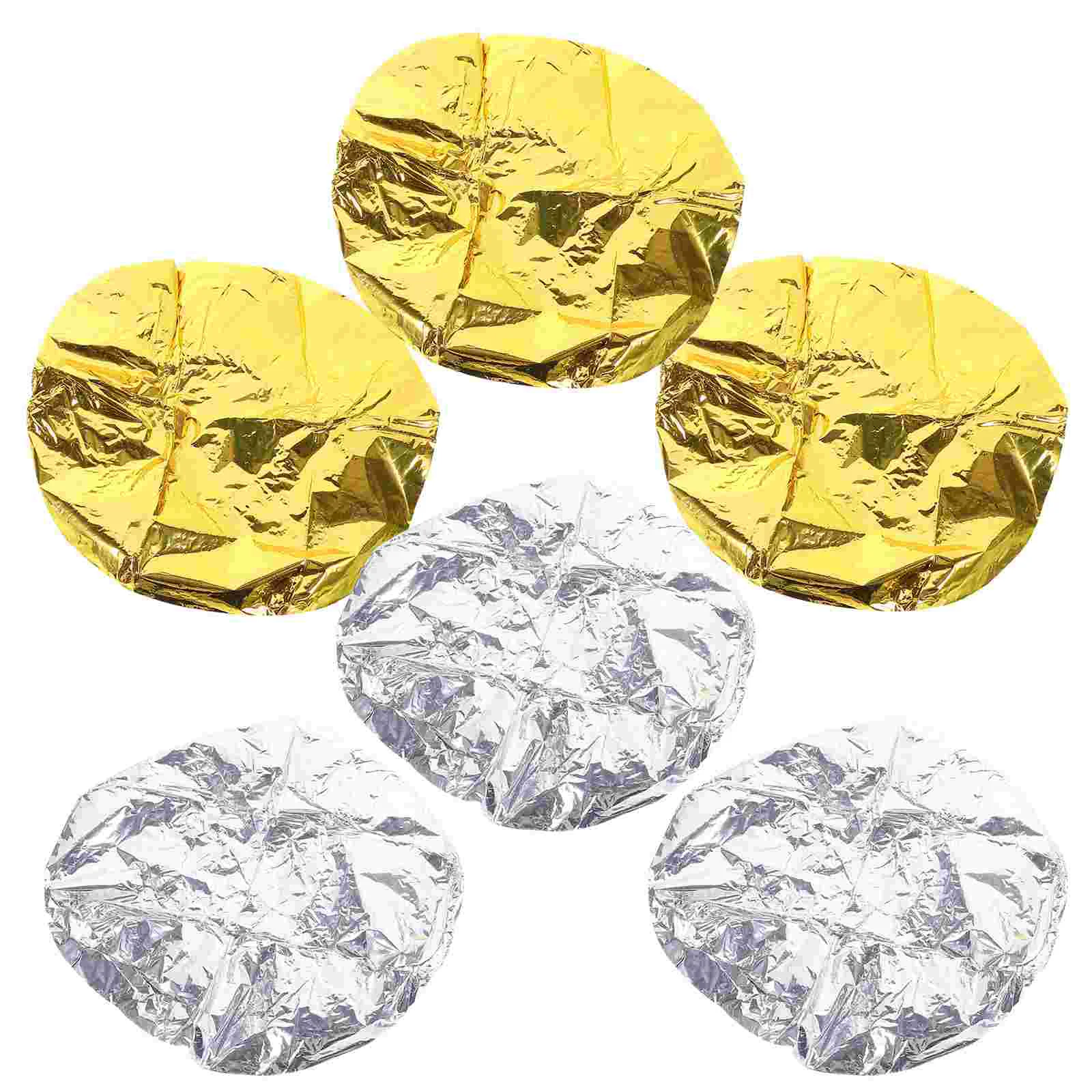 6 Pcs Hair Bonnet Hairdressing Cap Water Proof Aluminum Foil Barber Accessories Heat Insulation