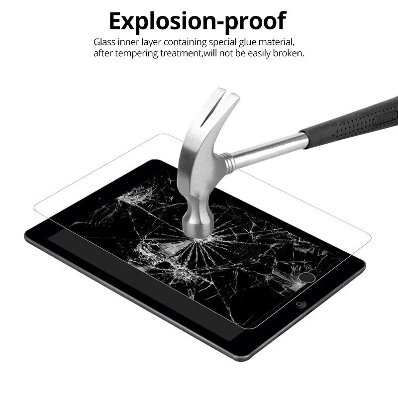 Protector de pantalla de vidrio templado para tableta Samsung Galaxy Tab A, película transparente HD sin burbujas, 9H, 9,7, 10,1, SM-T550, T580, P580, SM-T510