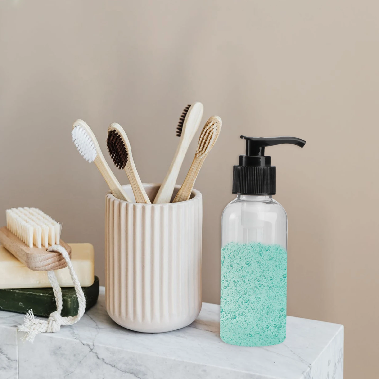 

5 Pcs Squeeze Bottle Refillable Lotion Bathroom Bottles for Liquids Hand Wash Container Travel