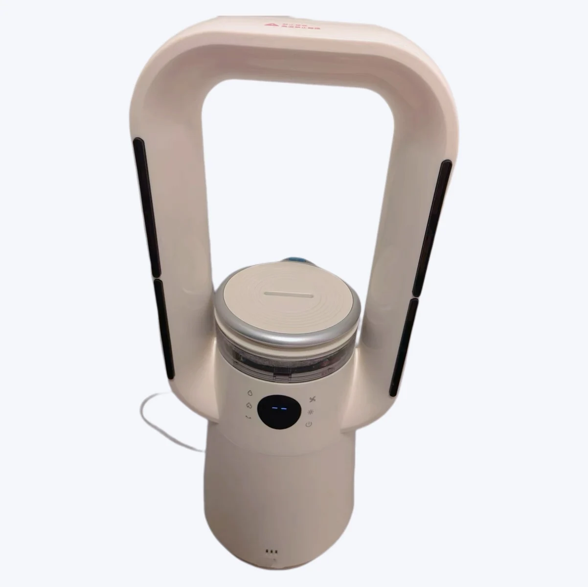 Electric heater with built-in air purifier and humidifier, 3-level wind, timer, touch panel, remote control