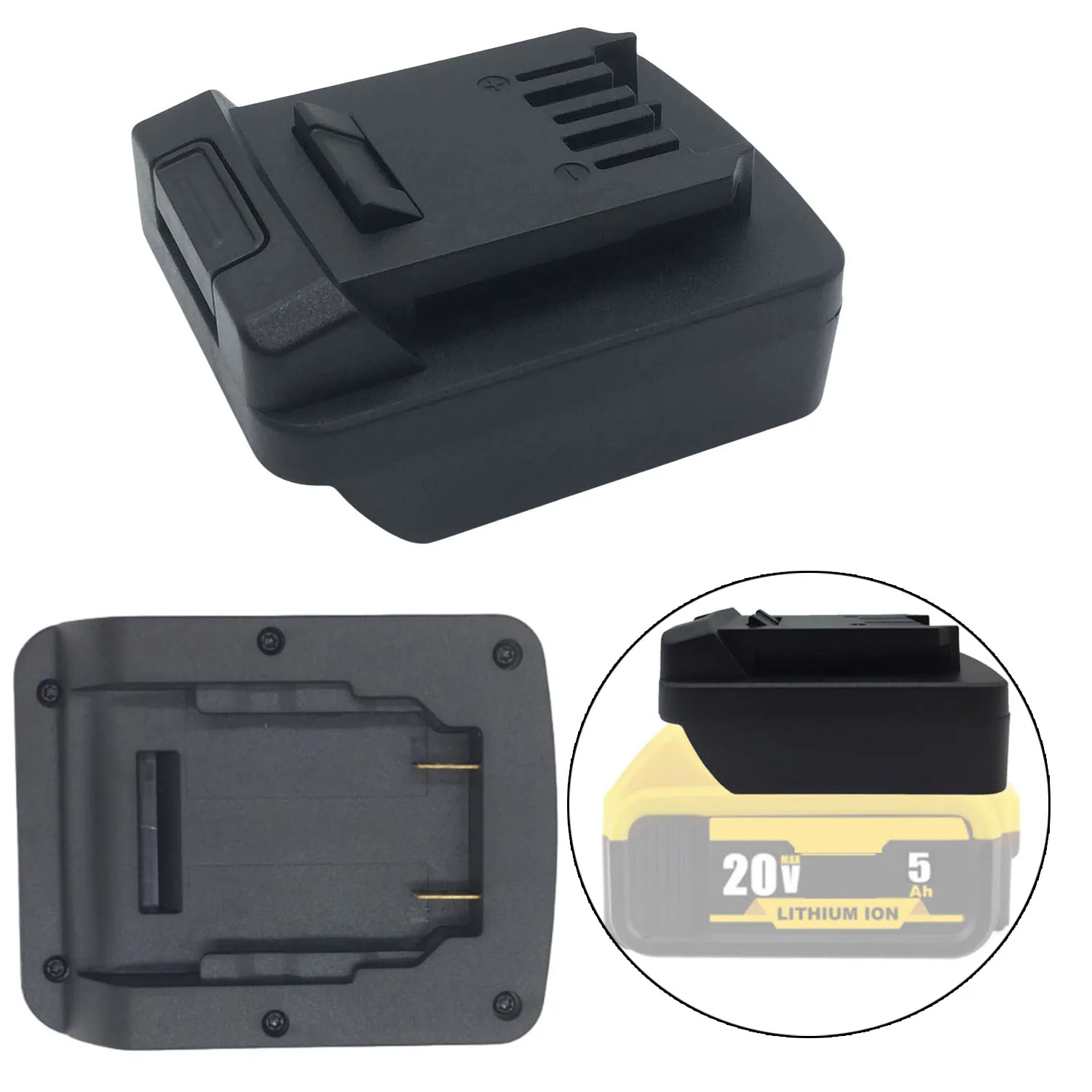 แบตเตอรี่อะแดปเตอร์แปลงสําหรับ DCB205 DCB200 18V แปลงเป็น 20V สําหรับ SKIL แบตเตอรี่ลิเธียมเครื่องมือใช้แบตเตอรี่เครื่องมือ