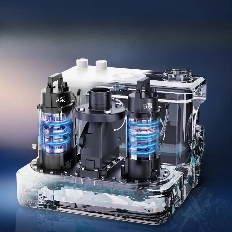 Automatic toilet sewage pump lifts villa automatic household basement