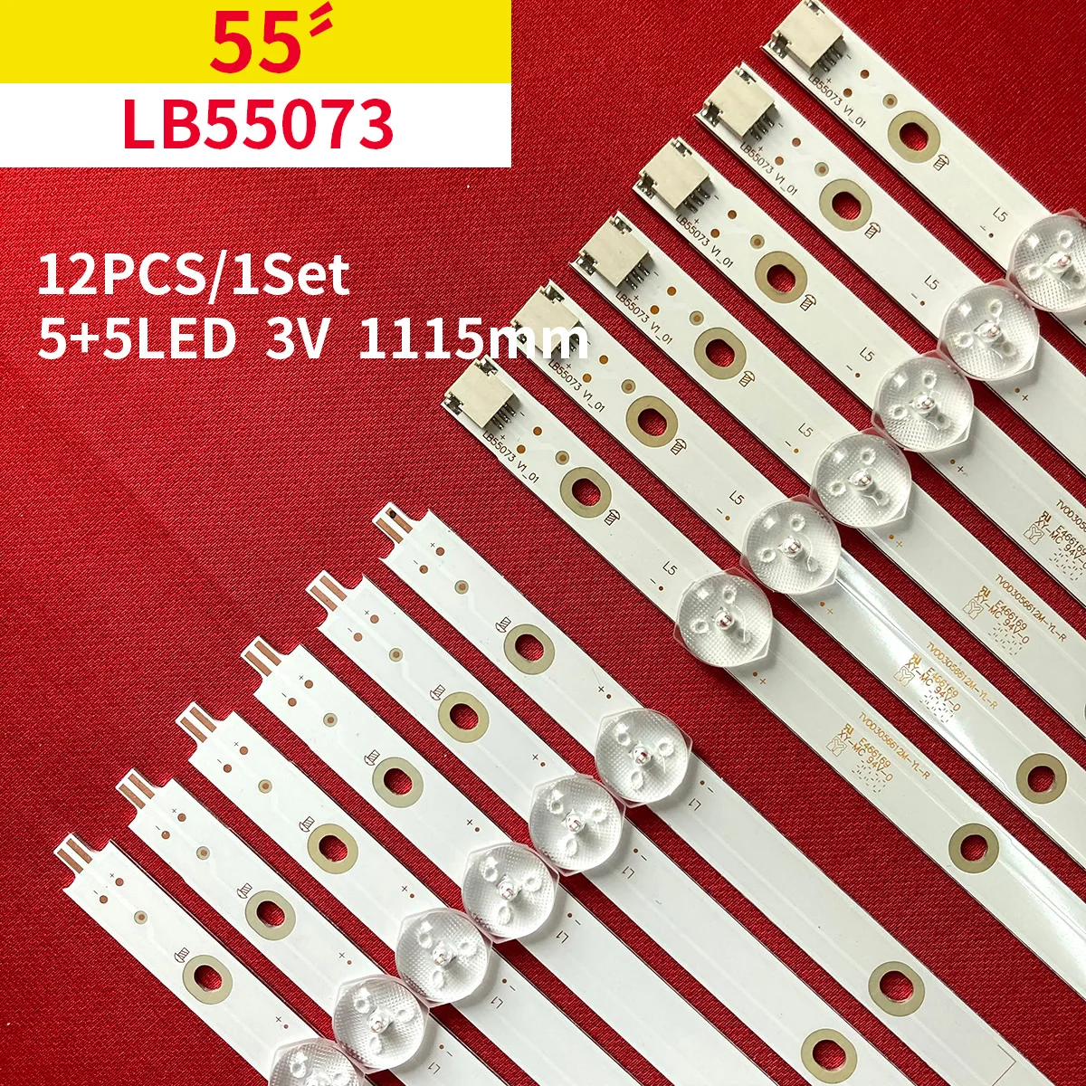 

LED Backlight Strip LB55073 LB55119 LBM550M0501-KZ-1 5PUS5672 55PUS6162/12 55PUS6262 5PUS6272 55PUS6412/12 TPT550J1-QUBN0.K