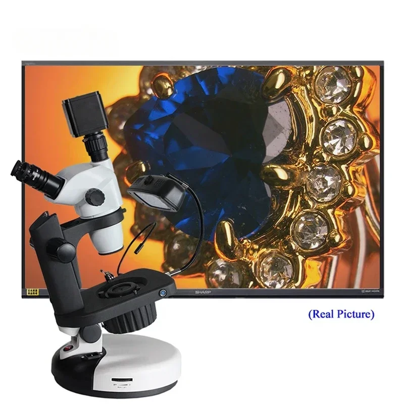 VGM750A 6.5X~55X Ngi-6 Professional Gemological Gem Testing Stereo Jewelry Microscope