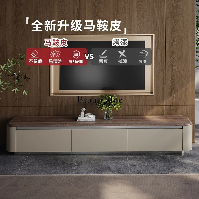 

01North American black walnut solid wood TV cabinet