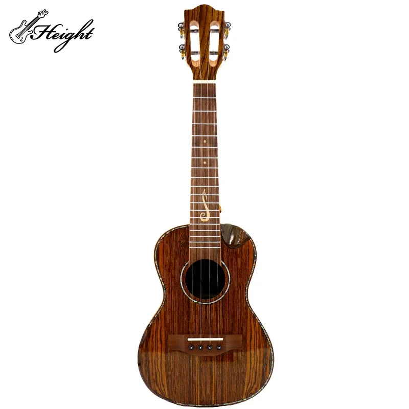 Ukulele 23'' Walnut Acrylic Pearl Okoume Classical Headstock Walnut Ukulele Guitar Hand Made Ukulele