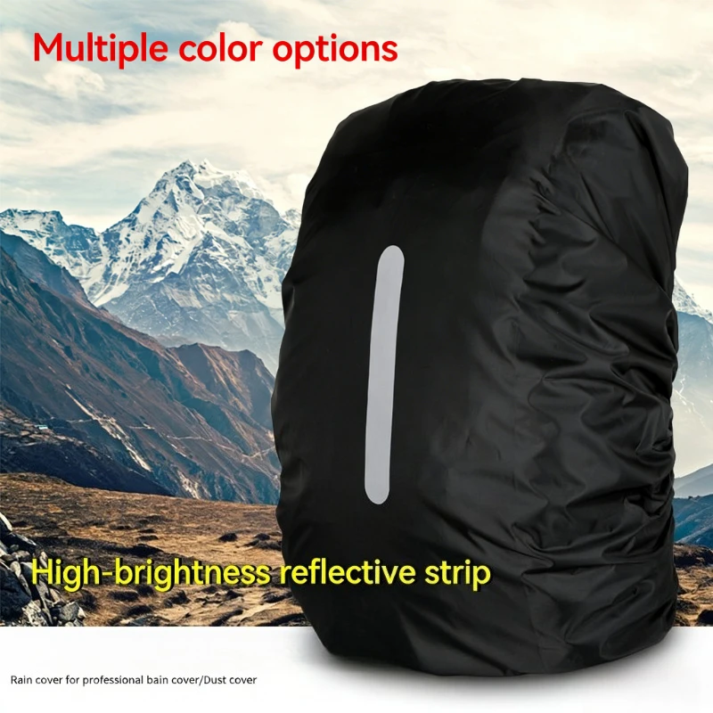 

Reflective Waterproof Backpack Rain Cover Outdoor Sport Night Cycling Safety Light Rain Cover Case Bag Outdoor Camping Hiking