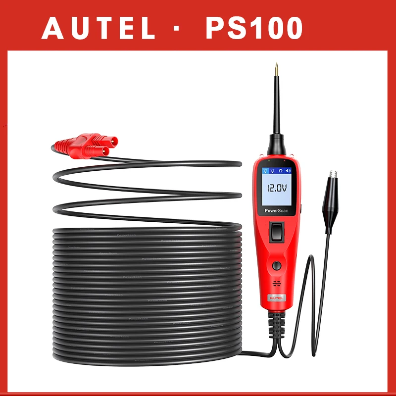 

Autel PS100 PowerScan Electrical Automotive Circuit Tester Tool 12V 24V AVOmeter Diagnostic Tool