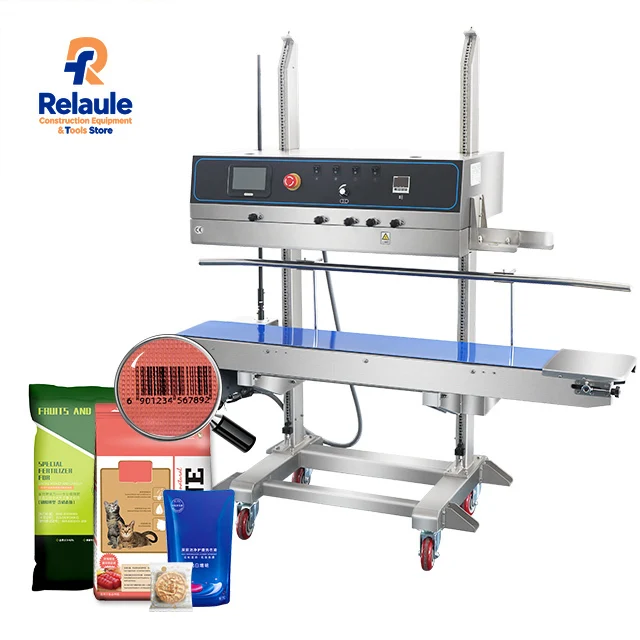 FRP-1120LD Continuous Vertical Code Coding Printing Selladora Bag Packaging Sealing Machine With Inkjet Date Coding