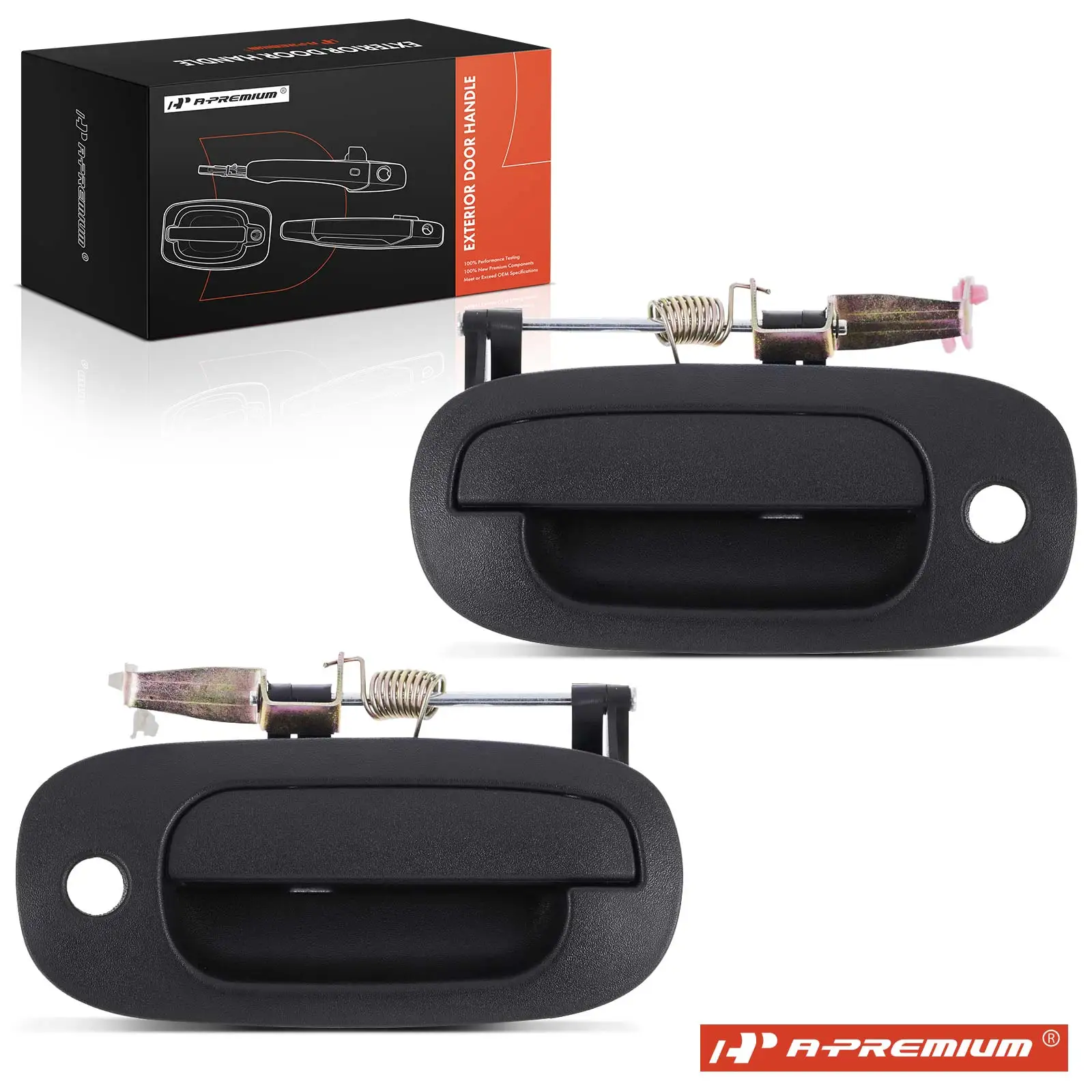 A-Premium 2Pcs Front Driver & Passenger Side Exterior Handle with Keyhole for Dodge Durango 1998-2001 Dakota 2000-2001