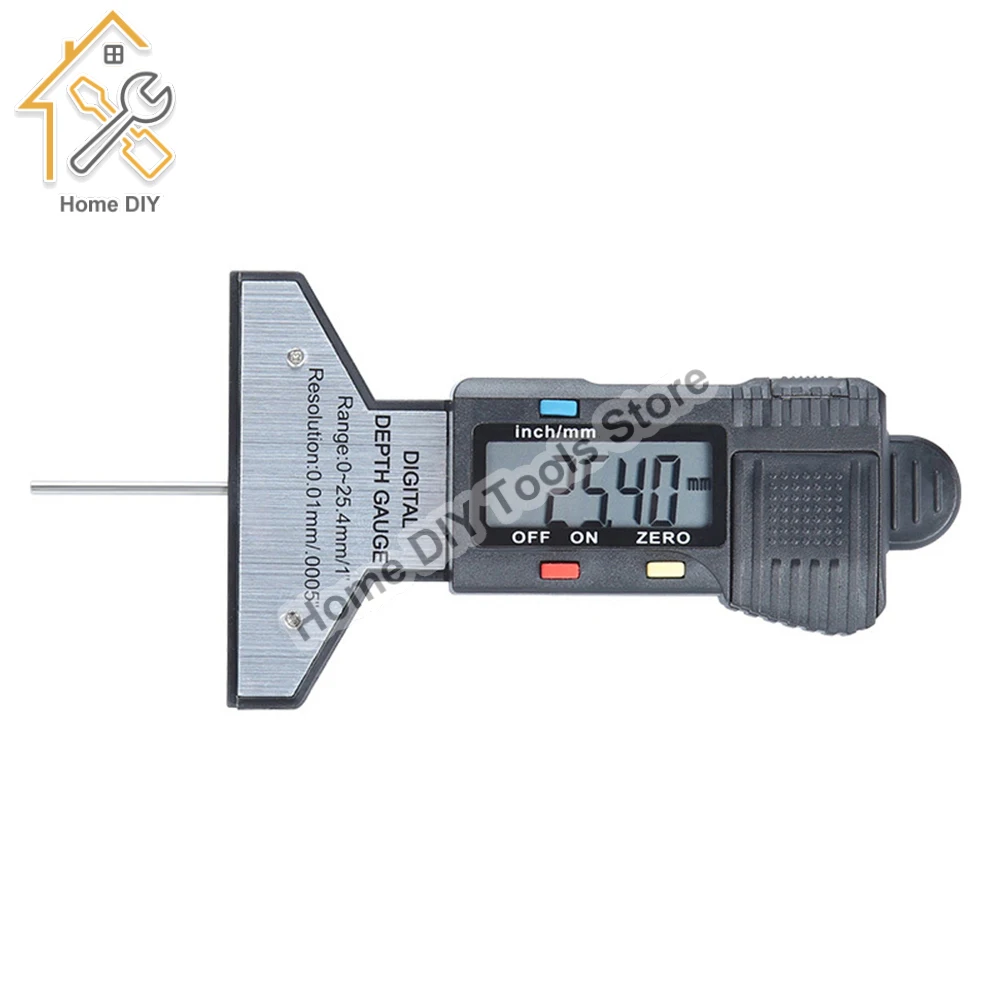 Jauge de profondeur numérique électronique, pression, profondeur, pouce, MeaccelerFractions, opathie, jauge de bande de roulement, indicateur électronique