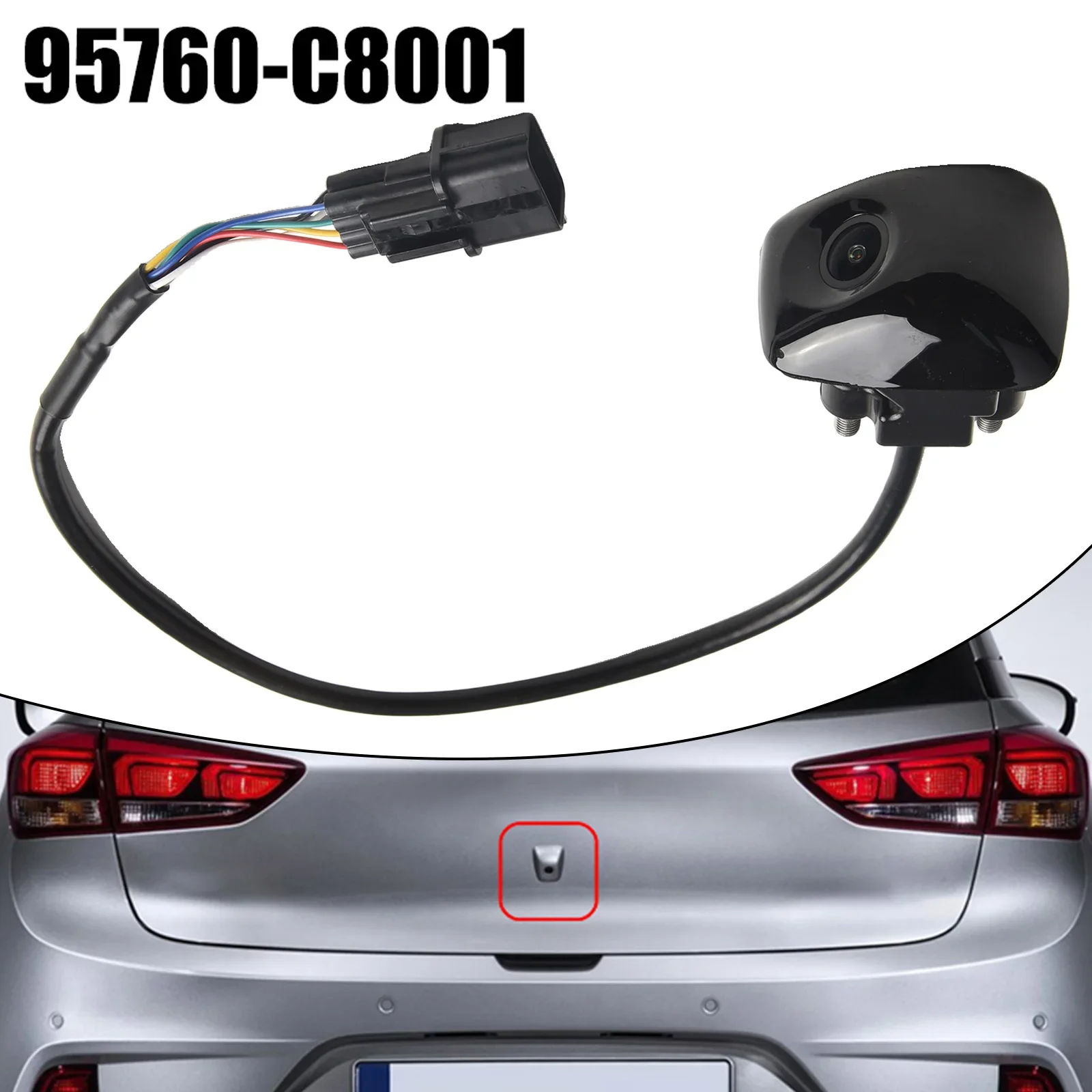 Backup Camera For Hyundai 95760-C8001 Camera Anti-corrosion Easy To Use High Universality Fitment Non-deformation