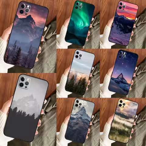 Mountain Peak Forest Phone Case For Samsung Galaxy S25 Ultra S20 S21 S22 S23 S24 S9 S10 Plus S25 FE Back Cover