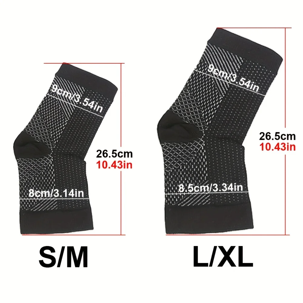 A Pair of Compression Socks for Men And Women, Designed for Sports And Running, Providing Ankle Support And for Basketball