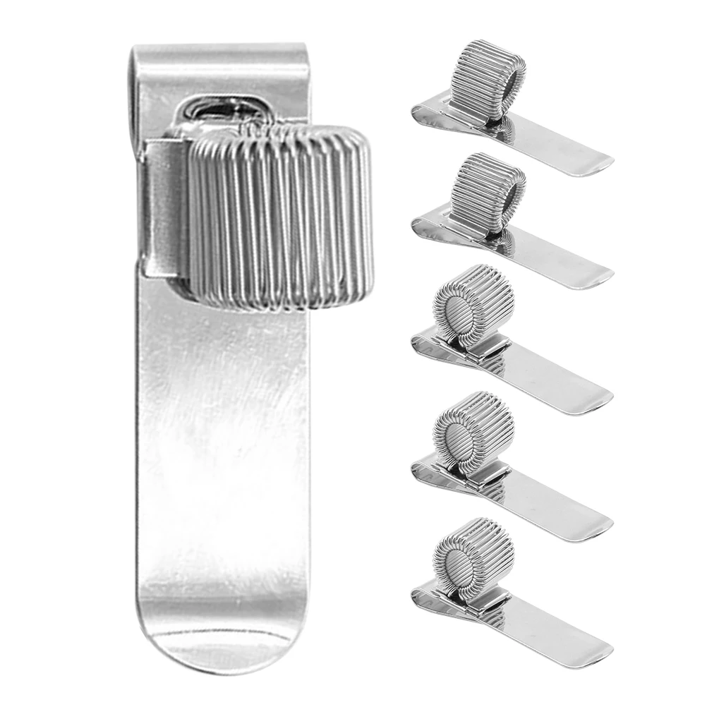 

6pcs Multifunctional Pen Clip Manganese Steel Notebook Pencil Holder Clip Pen Holder Journal Pencil Clamp Portable