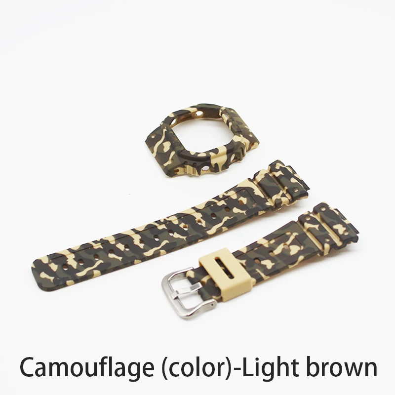 Substitute Resin Camouflage Case Strap For DW-5600 DW-5630 GW-5000 and Other Models