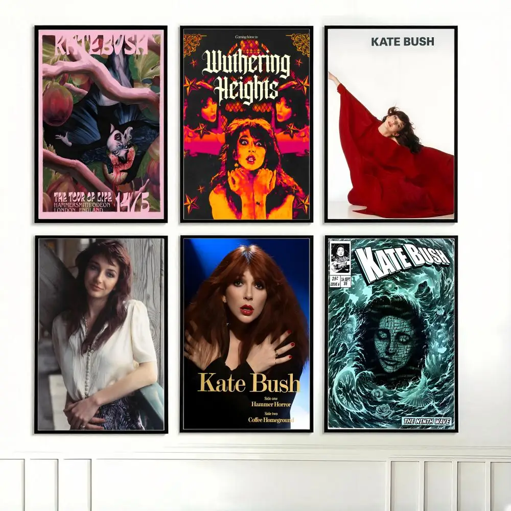 Póster de música K-Kate B-Bush, carteles modernos, cuadros decorativos para salas de estar, dormitorios y bares