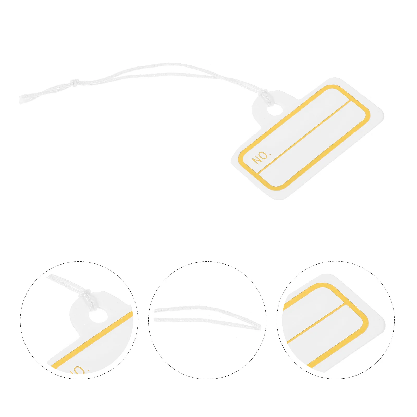 

100Pcs Hanging Price Tags Smooth Writing Surface Jewelry Clothes Shoes Stationery Exquisite Crafts Durable Easy Stock