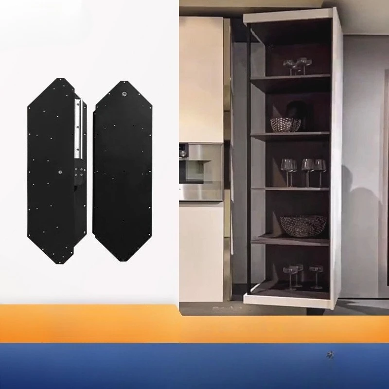 Side corner cabinet, upper and lower concentric shaft, hardware rotating display cabinet components