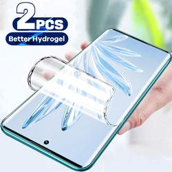 2Pcs Full Cover Hydrogel Film For Honor 50 60 70 20 10 Magic 4 Pro X8 X9 Screen Protector For Huawei P50 P40 P30 Lite Not Glass