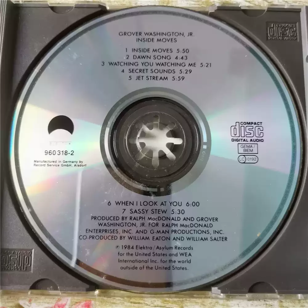 CD Grover Washington Jr. Movimenti interni È un album jazz rilasciato da sassofono Virtuoso Grover Washington Jr. nel 1984