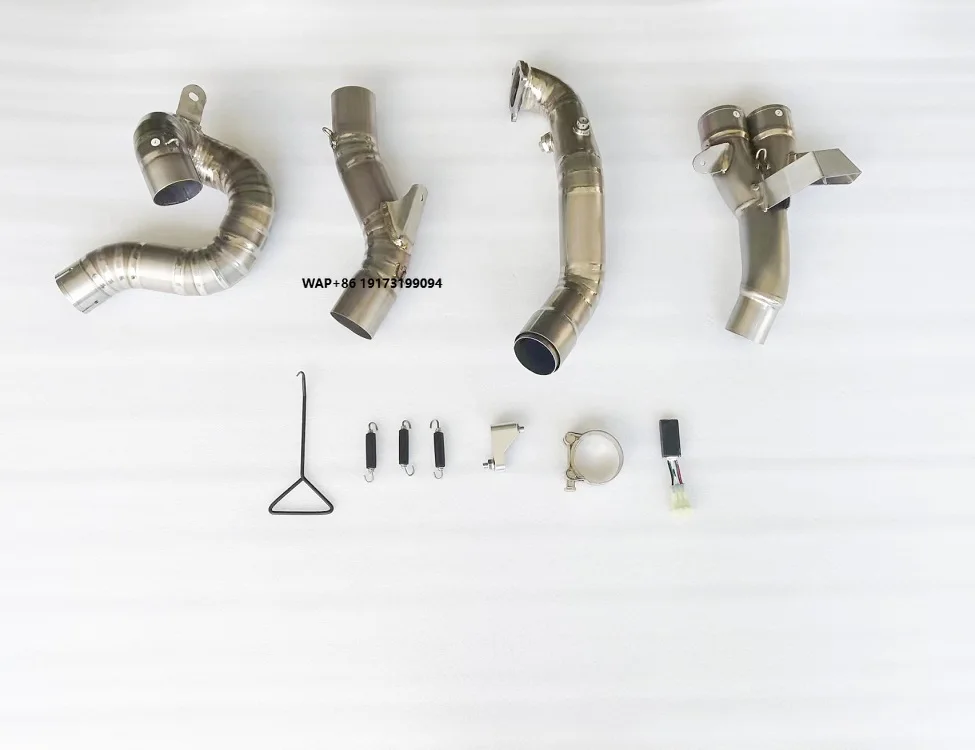 High Performance After Market Valve Control Titanium Motorcycle Exhaust Pipe for Multistrada V2