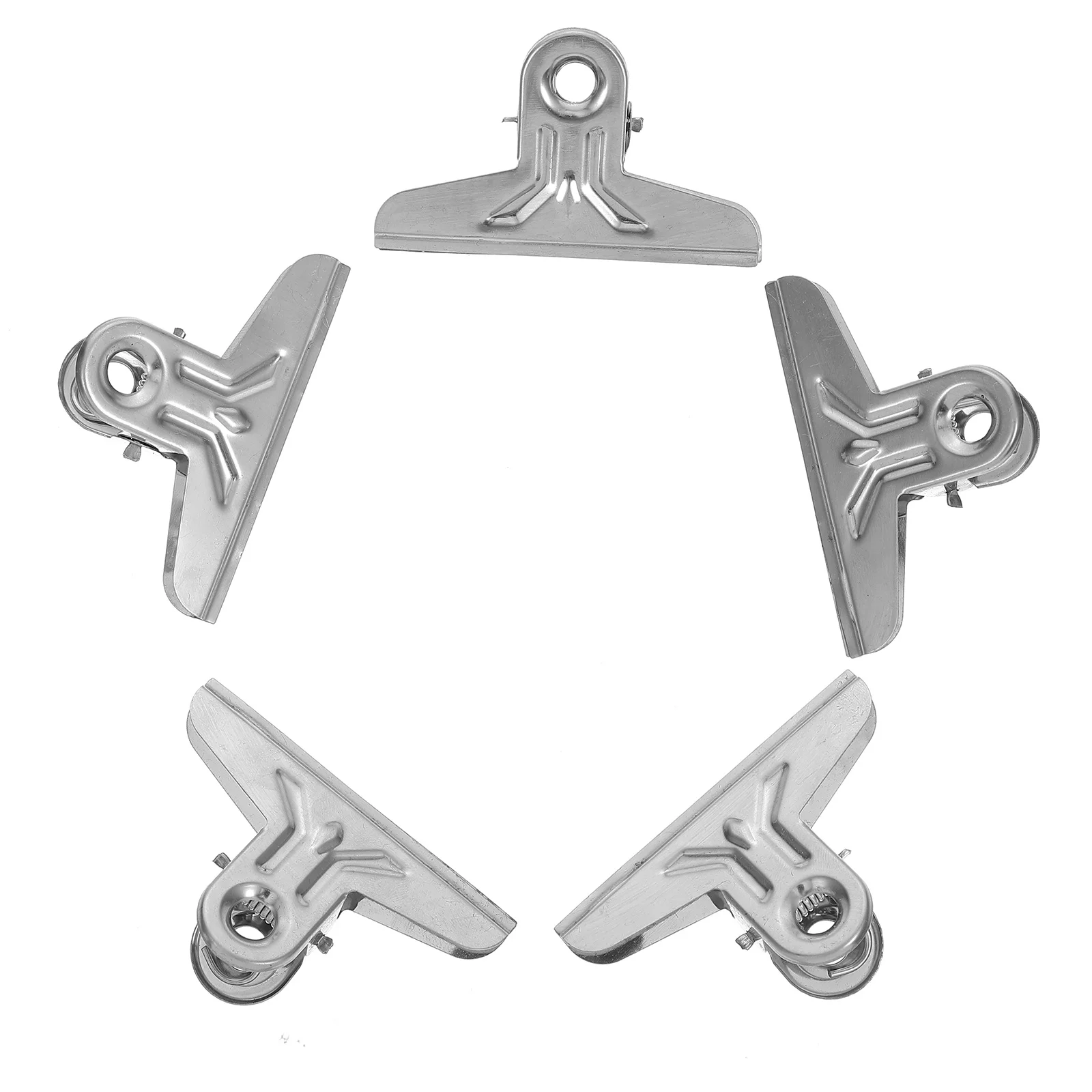 

20 pcs Stainless Steel Binder Clips File Clamps For Documents Photos Art Drawing Board Office Supplies Metal Paper Clips