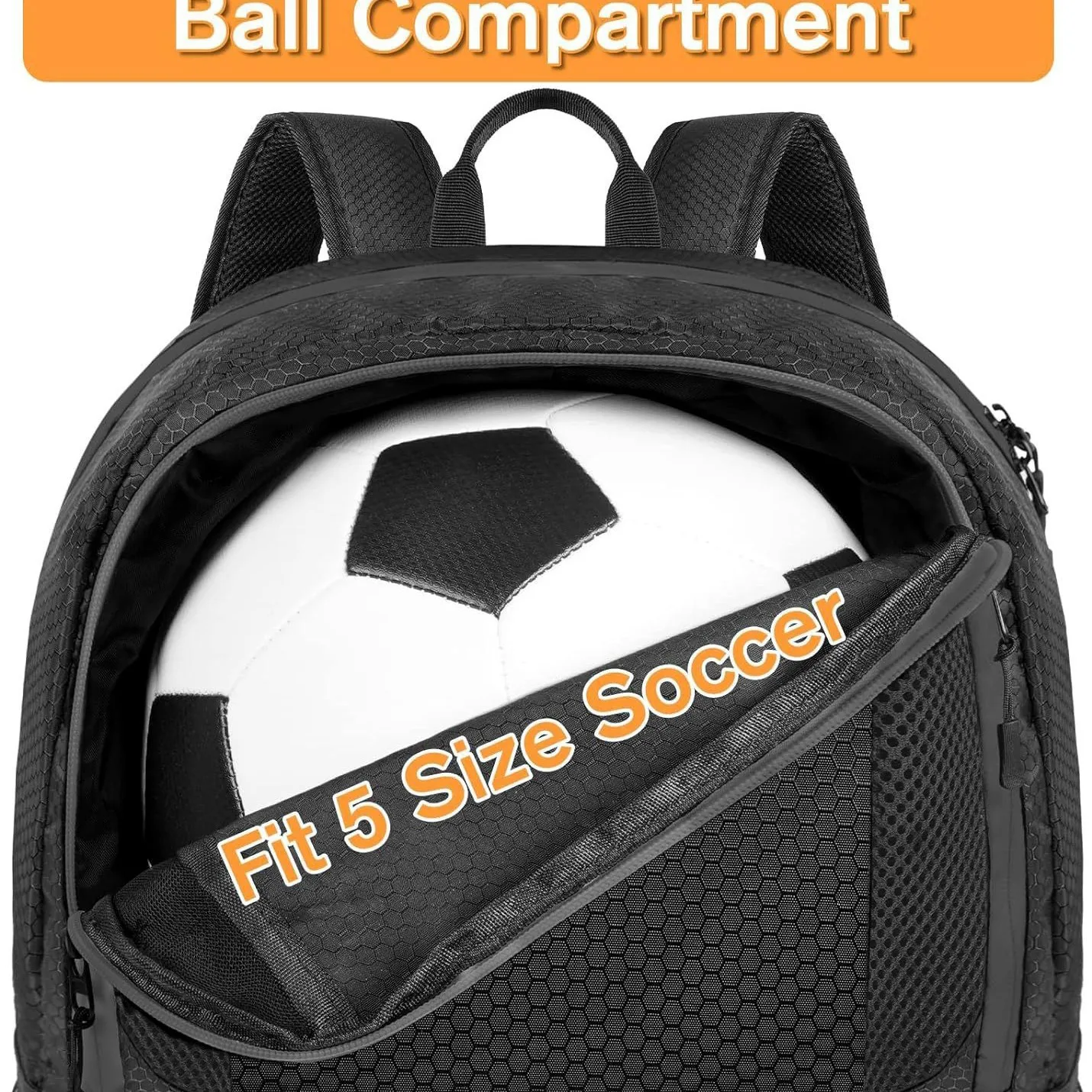 Double shoulder football bag, waterproof sports equipment bag, outdoor basketball and volleyball bag, convenient lightweight