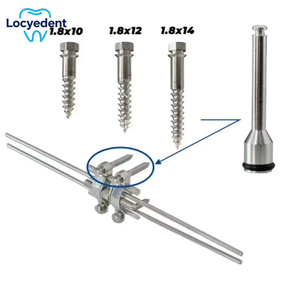 

1pc Dental Orthodontic Expansion Screw MSE Bone Expander BMK Anti Nail Spiral Handle Temporary Anchorage System Mandrel Implants