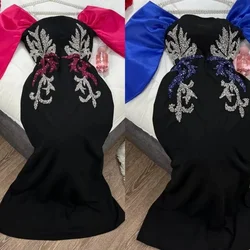 Women Customized Off-the-shoulder Mermaid Party Applique Skirts Charmeuse Evening dress فساتين سهره فاخره 2023