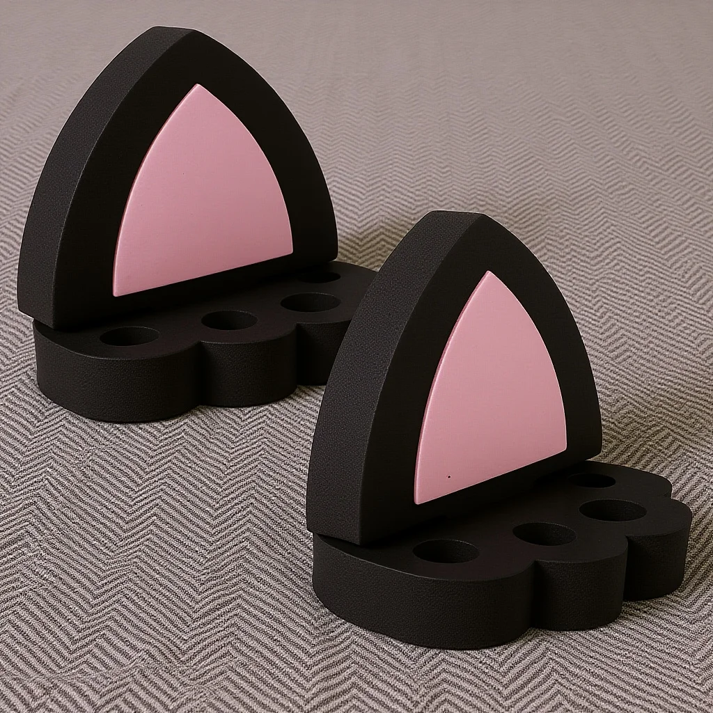 زخرفة سقف أذن القطة اللطيفة للسيارة، ملحقات خارجية فريدة من نوعها على شكل حيوانات، ملصقات مقاومة للماء، تصميم مركبة مضحكة #1