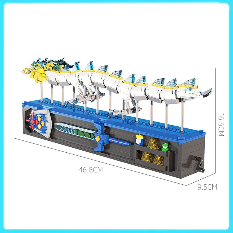 

MOC Wild Breath Tears The White Dragon Building Blocks Set For Zeldaed Rotatable Animals Master Sword Ornaments Bricks Toys Gift