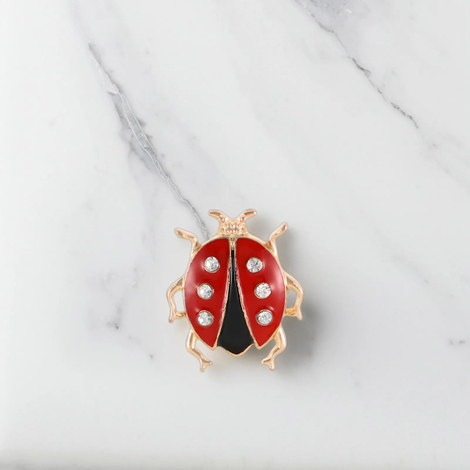 

6 pcs Ladybug Brooch Pin Cute Cartoon Enamel Animal Brooches For Women Clothing Scarf Jacket Lapel Badge Spring Insect