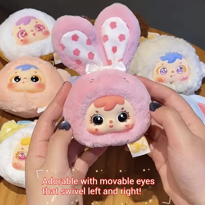 صندوق صغير من القطيفة من صامويل - مجموعة سلسلة مفاتيح على شكل حيوانات لطيفة، لعبة محشوة كاواي عشوائية للفتيات، هدية إكسسوارات أنيمي عصرية #4