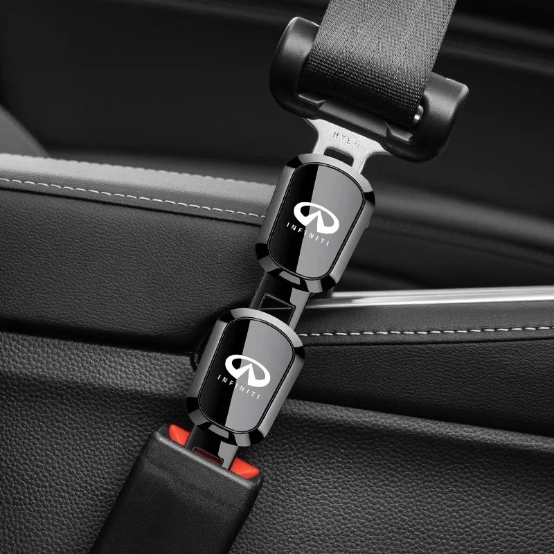 

1pc Car Seat Belt Extension Plug Metal Seat Belt Clip Adjustable Extender For Infiniti Q50 FX35 Q30 G37 Q70 QX70 G35 Q60 QX50