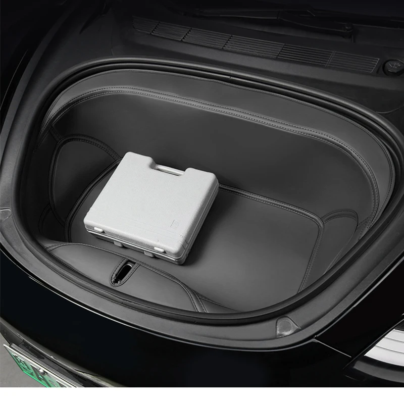 

Для Tesla Model 3 2021-2023 передний багажник и задний багажник, нижний кожаный лоток для хранения багажника