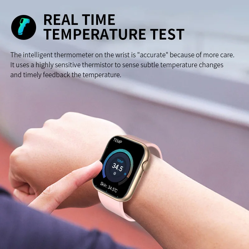 LIGE 2026Women Smart Watch 1.85 Full Touch Bluetooth Call Smart Wristwatch Body Temperature Watch Sports Bracelet Men Smartwatch view 4