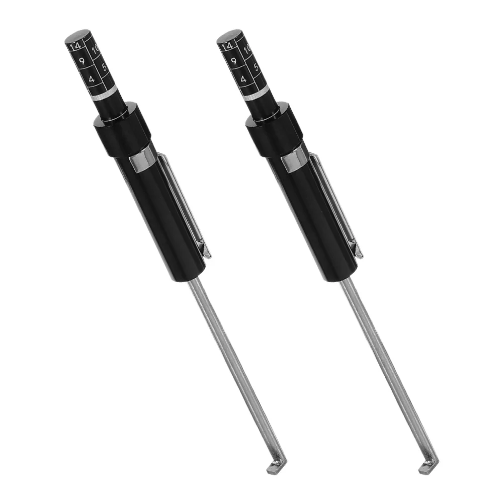 

2 шт., измеритель толщины тормозных колодок, прецизионный измерительный инструмент, автомобильная ручка для обнаружения износа тормозных колодок, автомобильный измерительный инструмент