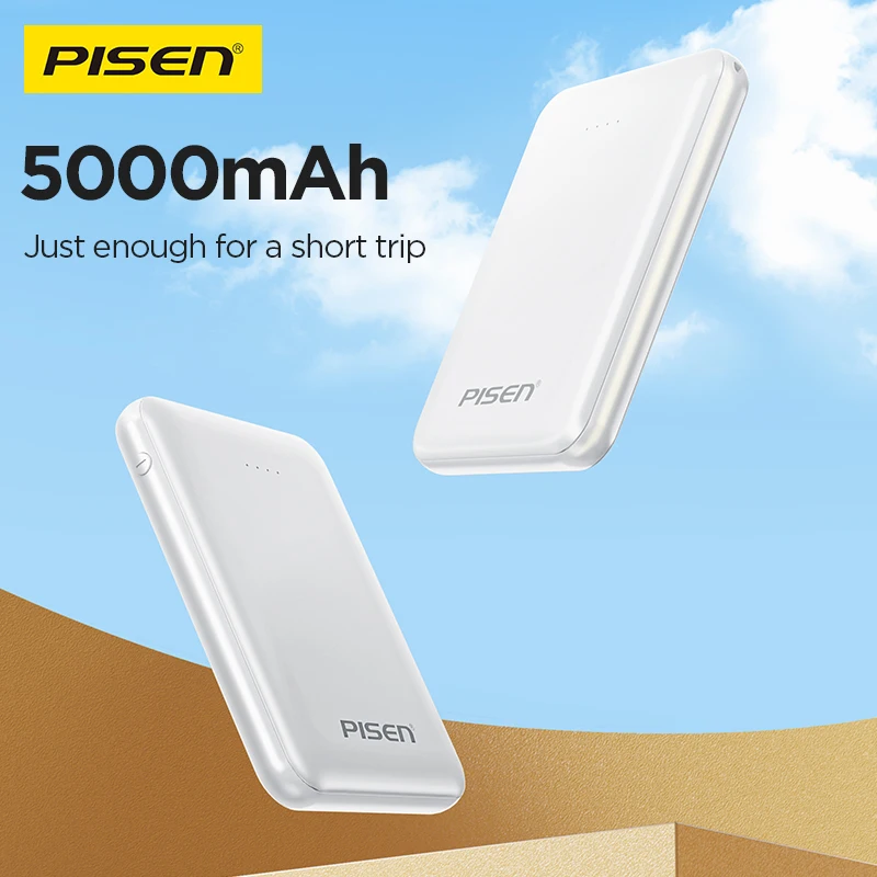 PISEN 22.5W 20W 12W Power Bank 10000mAh Fast Charging For iPhone 15 14 Pro Xiaomi Huawei Magnetic PowerBank Mini Battery Charger