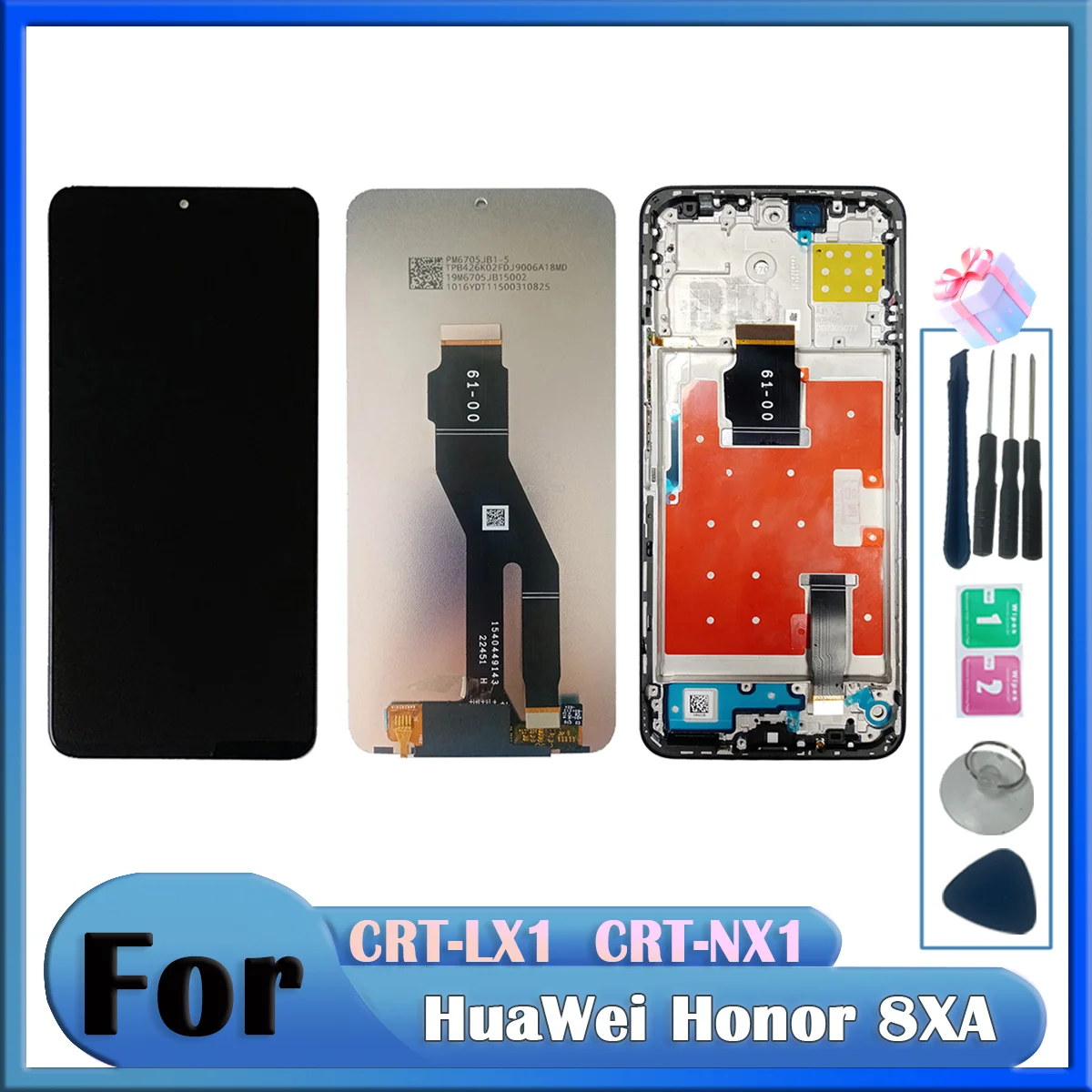 6.7\'\' IPS For Honor X8a LCD Display Touch Screen Digitizer Assembly For Honor X8a CRT-LX2 CRT-LX1 CRT-LX3 Screen With Frame