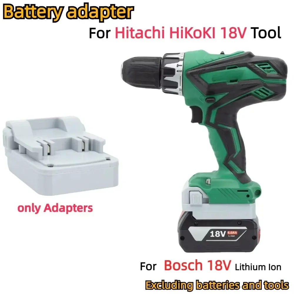 

Adapter/Converter for Bosch 18V Li-ion Battery TO Hitachi / HiKoKI 18V Cordless Electric Drill Tools Accessory (Only Adapter)