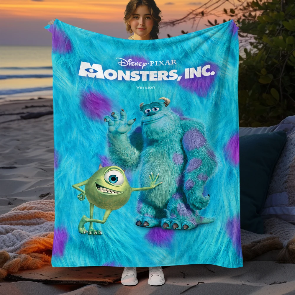 Monsters Inc Sullivan cute HD Print Blanket.Warm Flannel,living room,Sofa,Bed,table,Chair,Gifts,Picnics,Trips,Camp,Blankets.