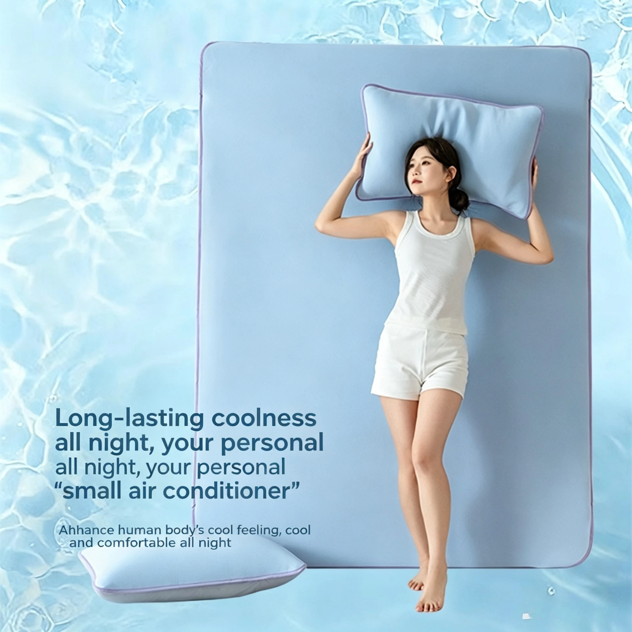 3 Pcs Bedding Sets Summer Breathable Anti-slipIce Soft Comfortable Cold Feeling Bed Linen Pillowcase Room Decoration