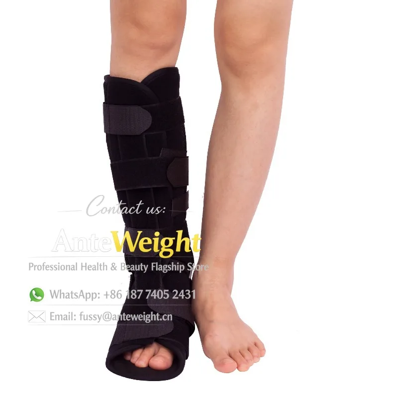 

Leg & Ankle Immobilizer Brace, Lower Limb Support for Fracture & Sprain | Adjustable Orthopedic Fixation Wrap