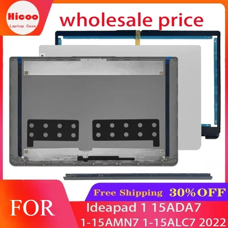 New For Lenovo Ideapad 1-15ADA7 1-15AMN7 2022 Laptop LCD Back Cover/Front Frame/Hinge/Axle Cover/Top Cover/Front Panel/Silver