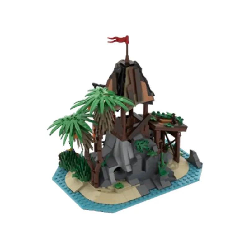 Tour de garde architecturale créative MOC-132476 130125, blocs de construction d'assemblage de petites particules, ensemble cadeau de modèle de jouet éducatif ou