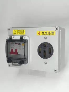 32A 7.2kw 11kw Cee soket 50A-Nema 14-50/6-50 açma kapama anahtarı CEE çıkış duvar montaj elektrikli açık araba şarj kutusu için
