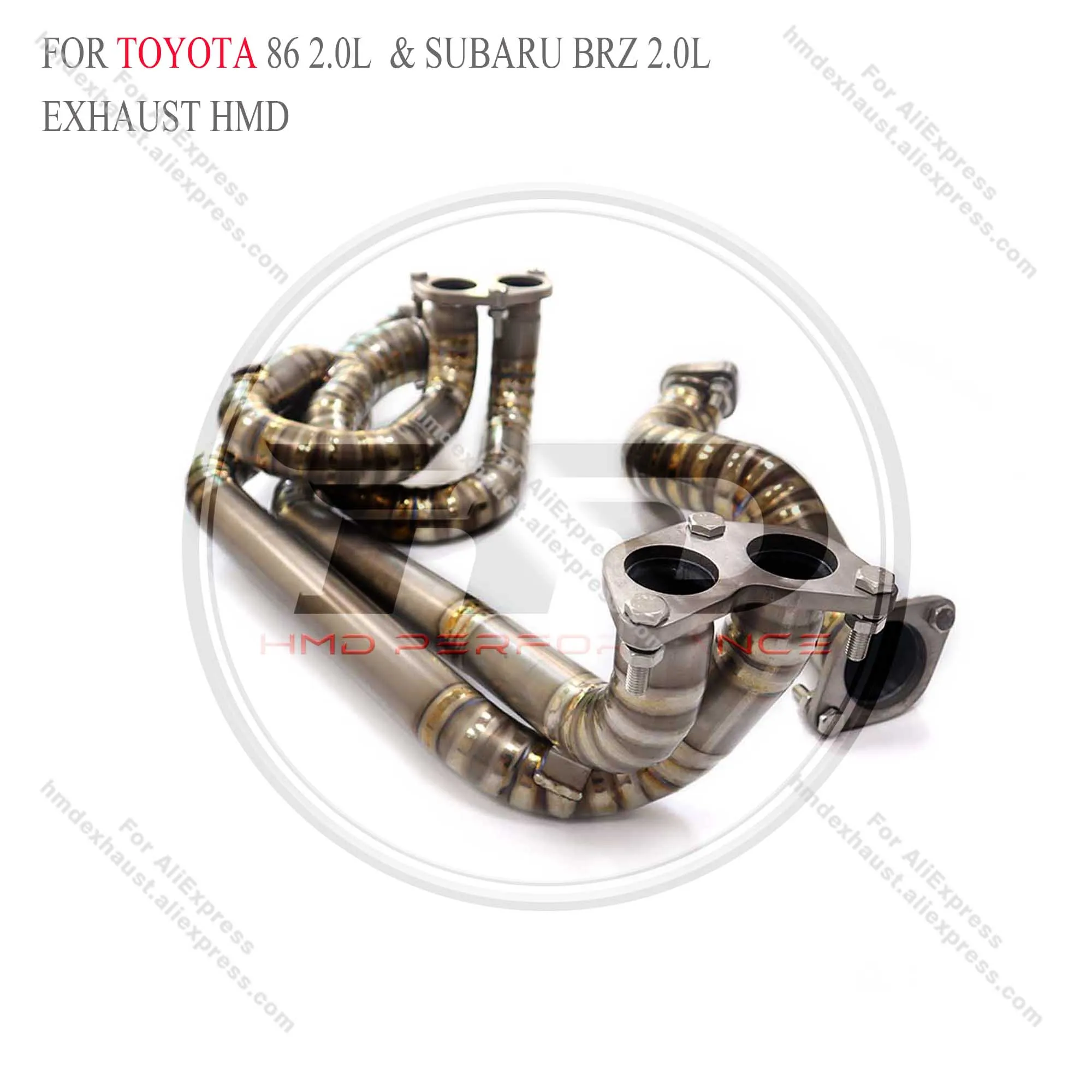 Coletor personalizável de alta qualidade para toyota 86 2.0l & subaru brz 2.0l sistema de escape de liga de titânio cabeçalho preço com desconto hmd
